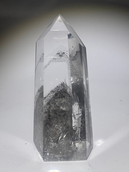 Schwarzer Phantom Lemurian Kristall (ultra klar) 🖤 - 7.2cm, 83g
