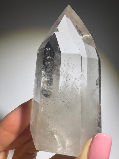 Exklusive ganz klare Phantom-Quarz-Spitze 💎 - 8.6cm, 237g