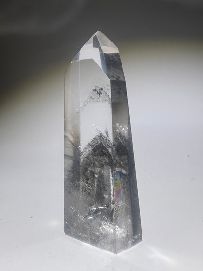 Schwarzer Phantom Lemurian Kristall (ultra klar) 🖤 - 7.2cm, 83g