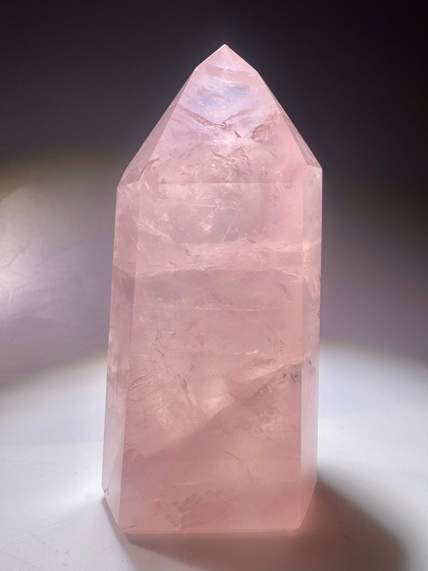 Hochwertiger Rosenquarz Edelstein Spitze Brasilien - 9.5cm, 229g