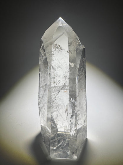 Grosse klare Phantom-Quarz-Spitze 💎 - 11.5cm, 329g