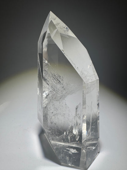 Grosse klare Phantom-Quarz-Spitze 💎 - 11.5cm, 329g