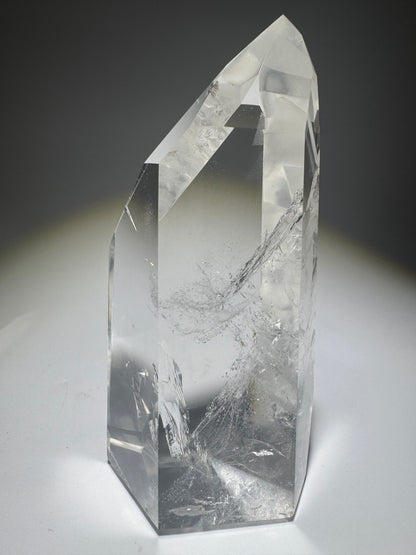 Grosse klare Phantom-Quarz-Spitze 💎 - 11.5cm, 329g