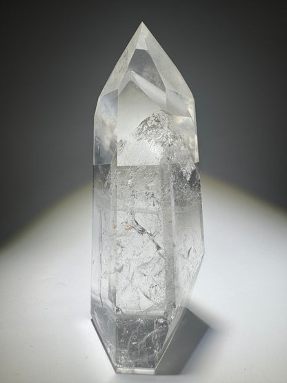 Grosse klare Phantom-Quarz-Spitze 💎 - 11.5cm, 329g