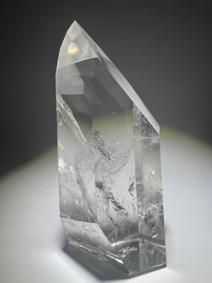 Grosse klare Phantom-Quarz-Spitze 💎 - 11.5cm, 329g