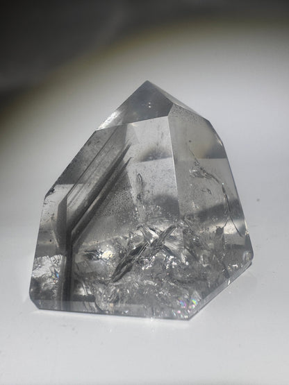 Extra klare schwarze Phantom Bergkristall  / Lemurian Spitze 🖤 - 5.5cm, 132g