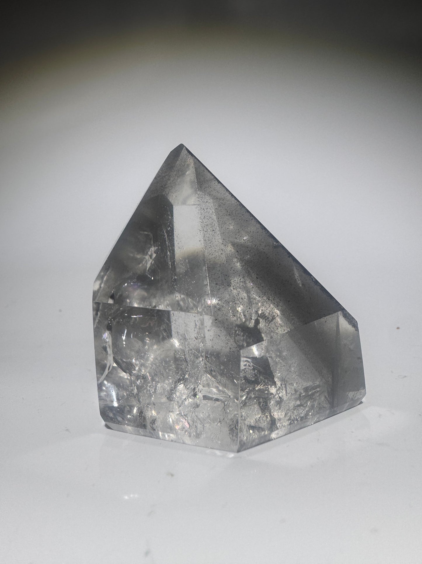 Extra klare schwarze Phantom Bergkristall  / Lemurian Spitze 🖤 - 5.5cm, 132g