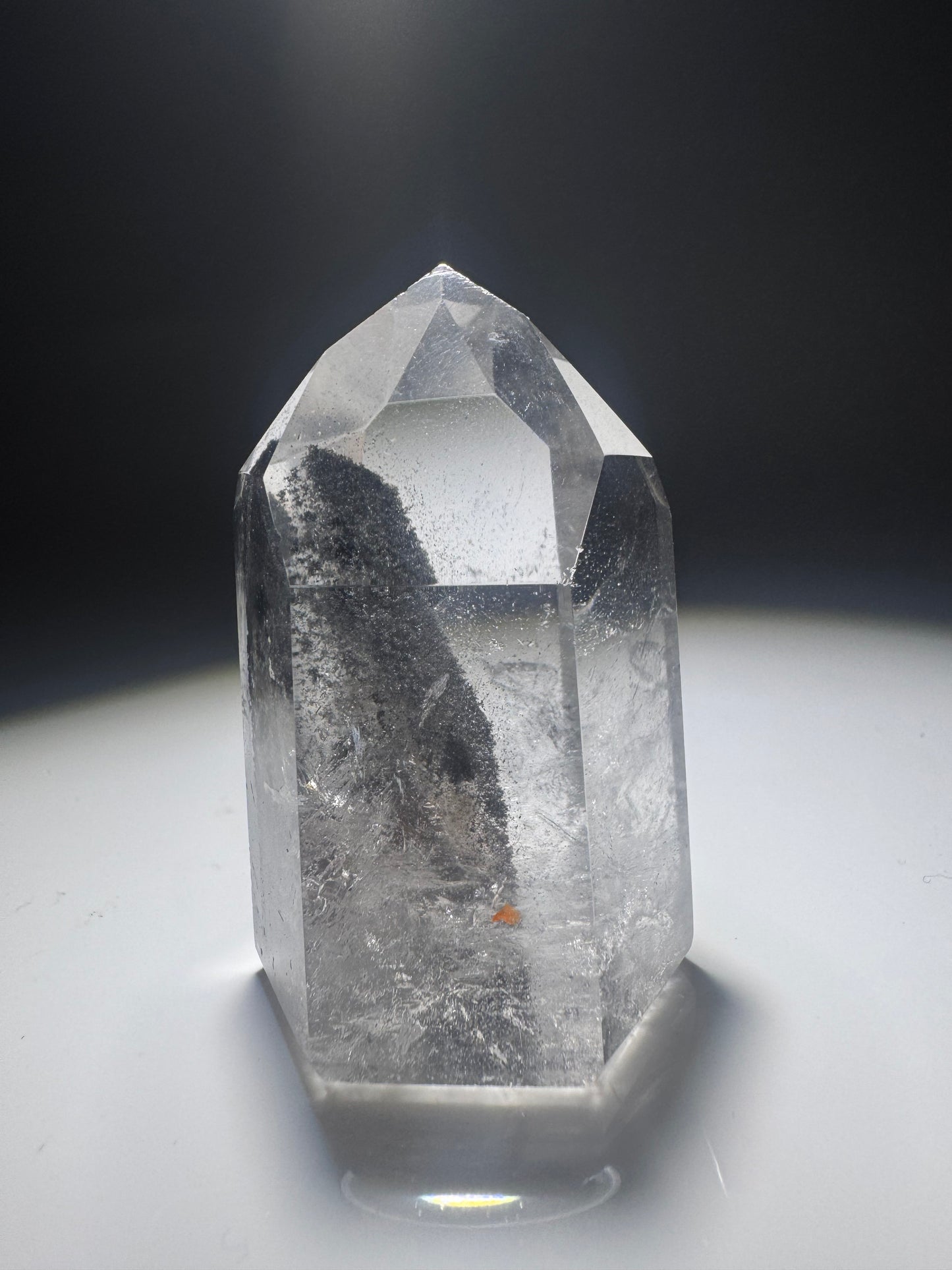 Black Phantom Lemurian Bergkristall (ultra klar) 🖤 - 5cm, 62g