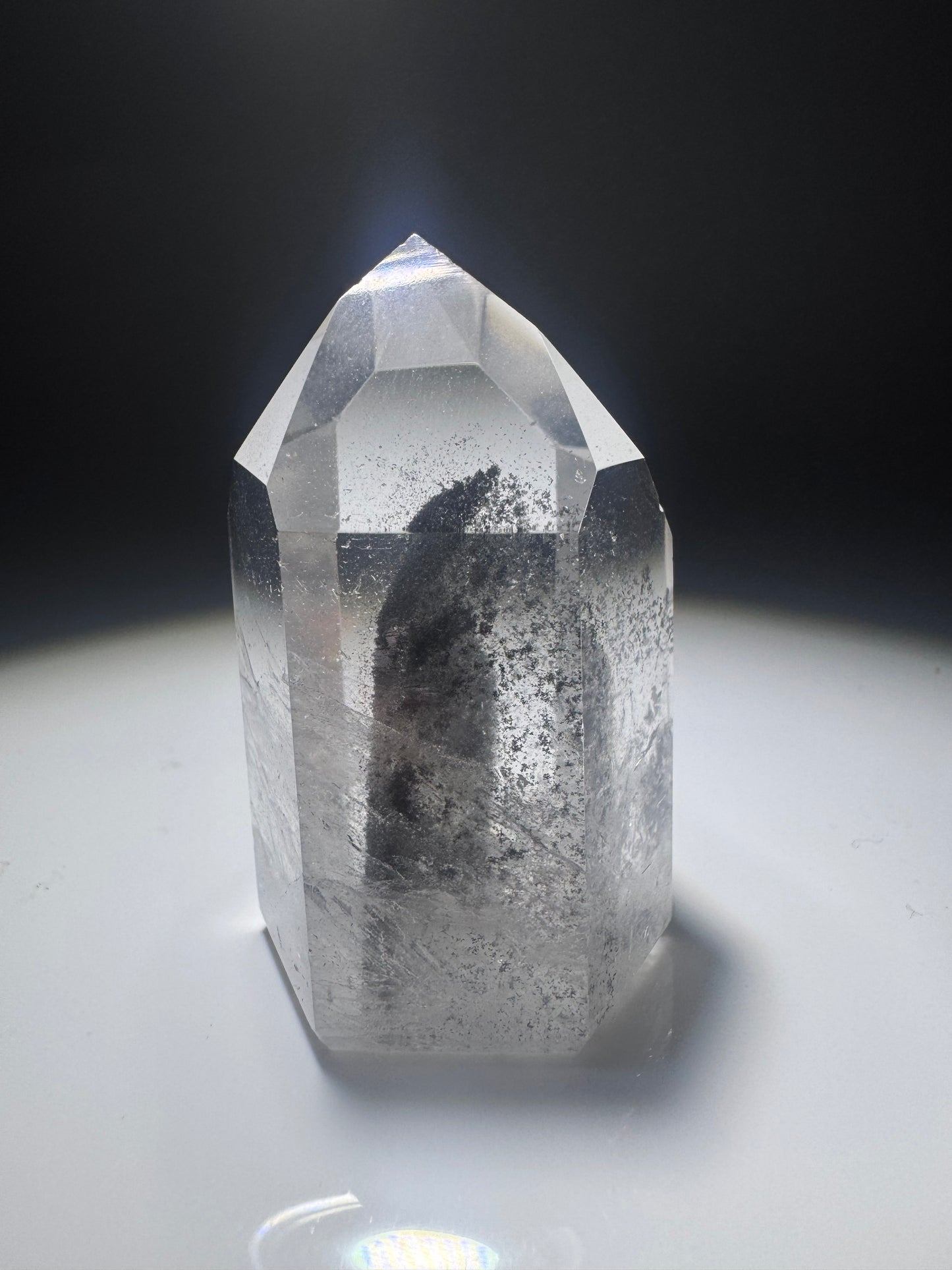 Black Phantom Lemurian Bergkristall (ultra klar) 🖤 - 5cm, 62g