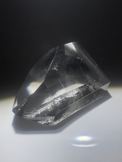 Schwarzer Phantom Kristall Freiform (Lemurian) 🖤 - 7.5cm, 126g Brasilien