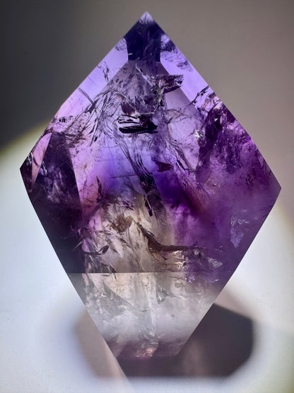 Exklusiver perfekter Phantom Ametrin/Amethyst Spitze 💜 - 9.8cm, 254g