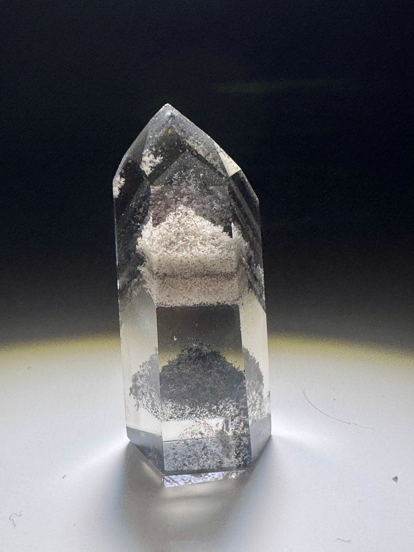Seltener Phantom Bergkristall /Lemurian (sehr klar) 🖤 - 4.2cm Museumsqualität