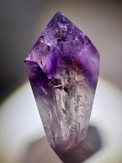 Exklusiver perfekter Phantom Ametrin/Amethyst Spitze 💜 - 9.8cm, 254g