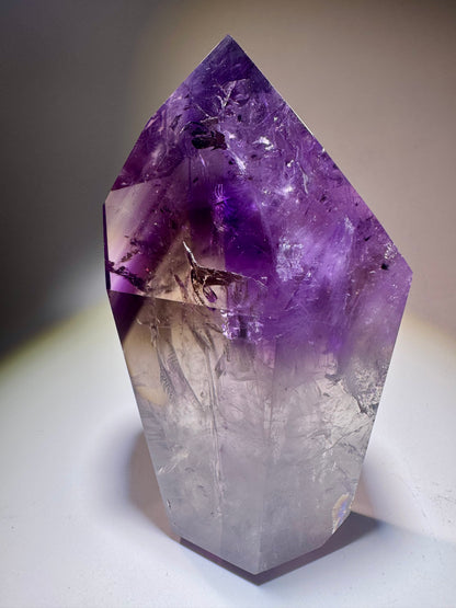 Exklusiver perfekter Phantom Ametrin/Amethyst Spitze 💜 - 9.8cm, 254g