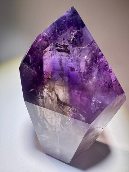Exklusiver perfekter Phantom Ametrin/Amethyst Spitze 💜 - 9.8cm, 254g