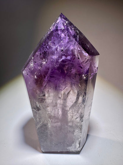 Exklusiver perfekter Phantom Ametrin/Amethyst Spitze 💜 - 9.8cm, 254g