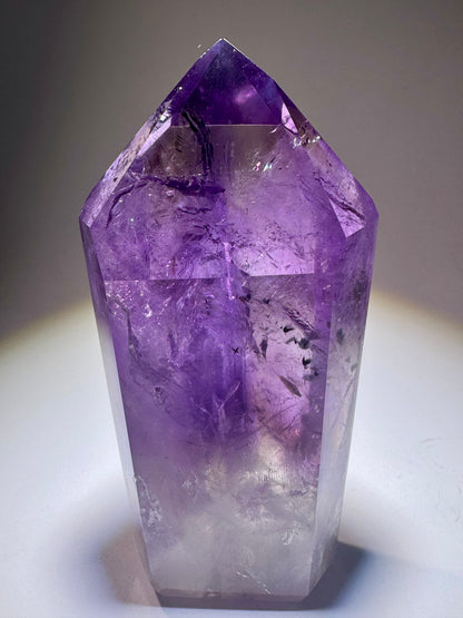 Atemberaubende Ametrin-Spitze mit seltenem Hollandit-Einschluss 💜 - 7.8cm, 117g