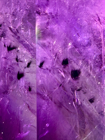 Atemberaubende Ametrin-Spitze mit seltenem Hollandit-Einschluss 💜 - 7.8cm, 117g