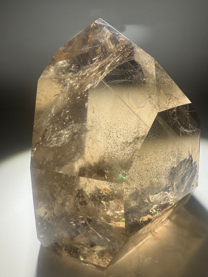Majestätische Rauchquarz-Spitze – 754 g Phantom-Kristall