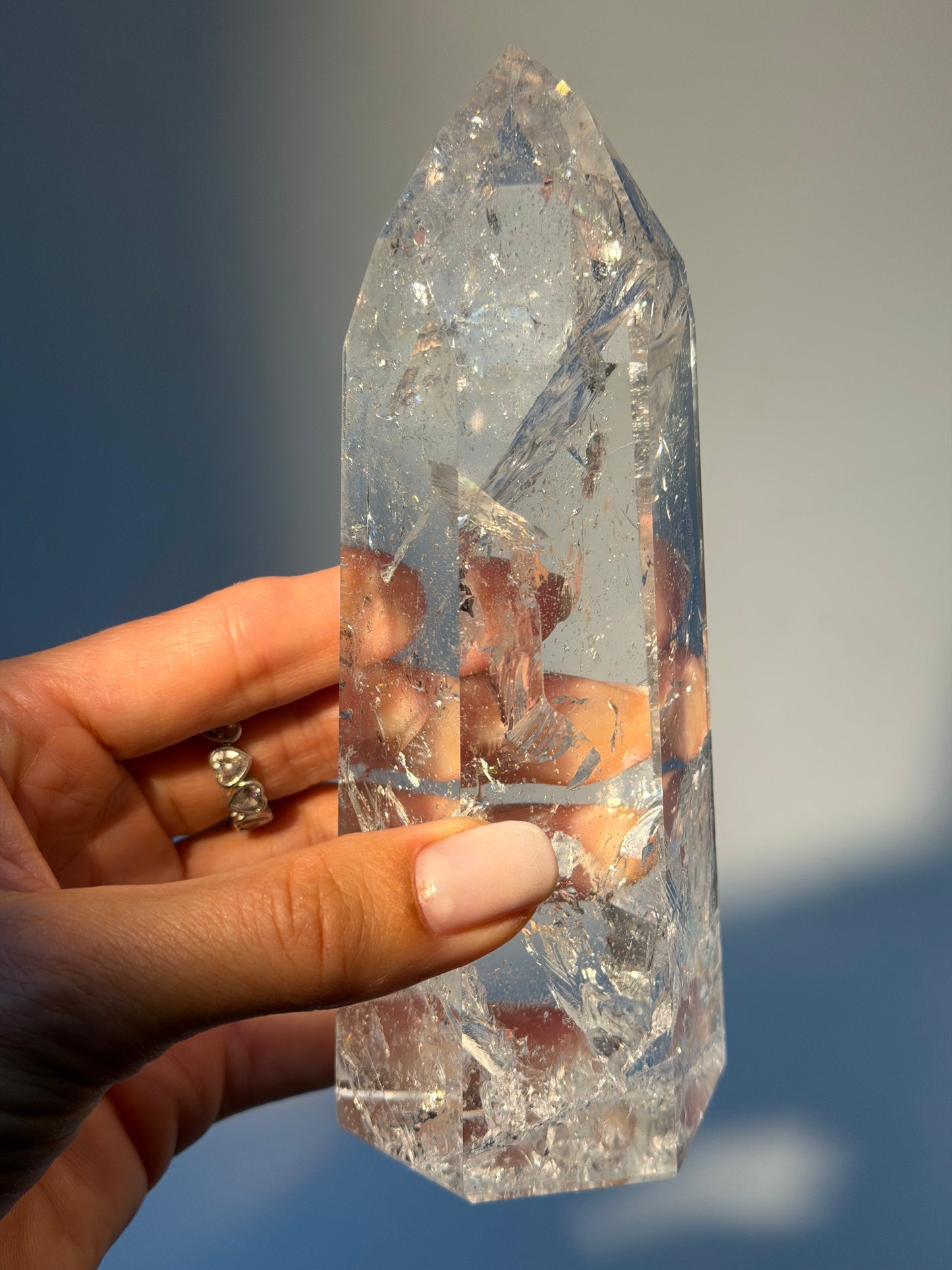 Lemurian Bergkristall Spitze aus Bahia, Brasilien – 14,3 cm | 512 g Premium Qualität
