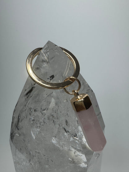 Exklusiver Rosenquarz-Schlüsselanhänger 💗🔑
