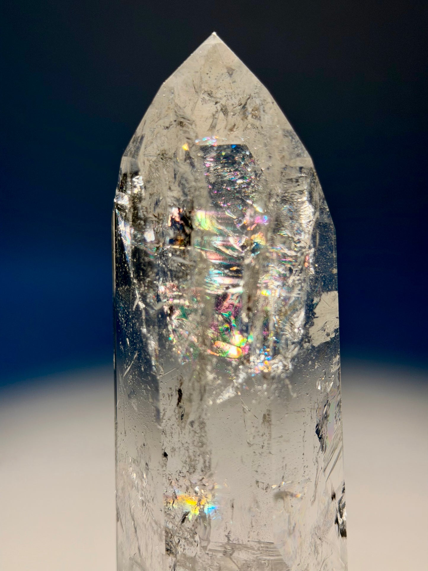 Lemurian Bergkristall Spitze aus Bahia, Brasilien – 14,3 cm | 512 g Premium Qualität