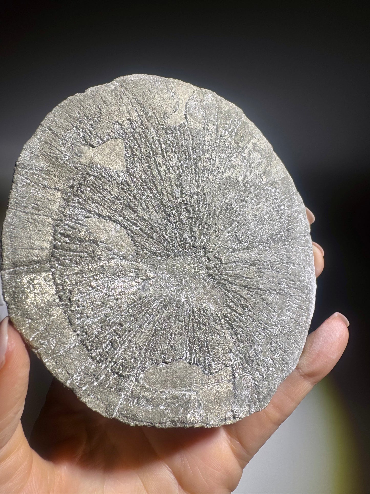 Pyrit Kristallsonne XL 11 cm, 234 g – kraftvolle Naturstruktur in Top Qualität