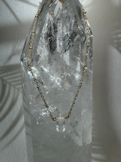 Süsse Kette mit echter Bergkristallspitze 💎✨