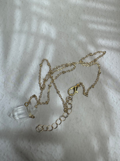 Süsse Kette mit echter Bergkristallspitze 💎✨