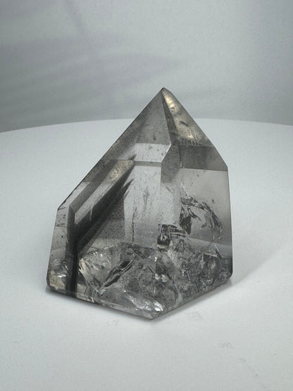 Extra klare schwarze Phantom Bergkristall  / Lemurian Spitze 🖤 - 5.5cm, 132g