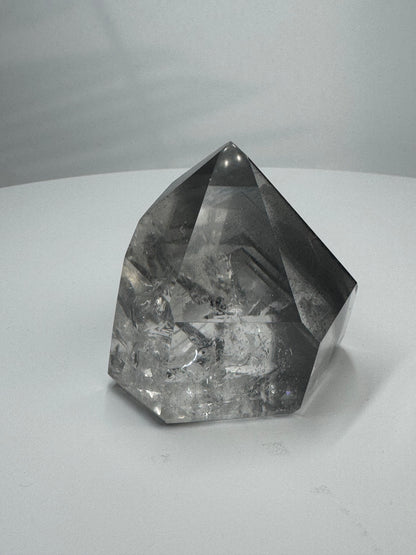 Extra klare schwarze Phantom Bergkristall  / Lemurian Spitze 🖤 - 5.5cm, 132g