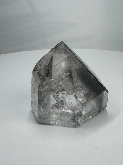 Extra klare schwarze Phantom Bergkristall  / Lemurian Spitze 🖤 - 5.5cm, 132g