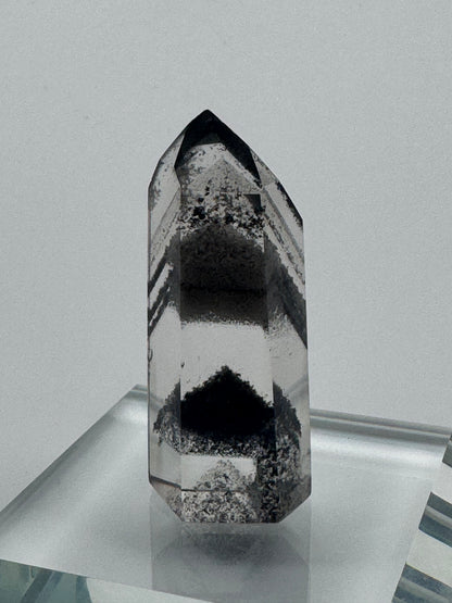 Seltener Phantom Bergkristall /Lemurian (sehr klar) 🖤 - 4.2cm Museumsqualität