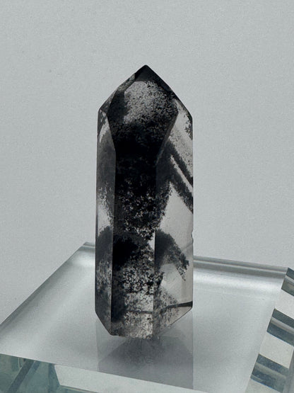 Seltener Phantom Bergkristall /Lemurian (sehr klar) 🖤 - 4.2cm Museumsqualität