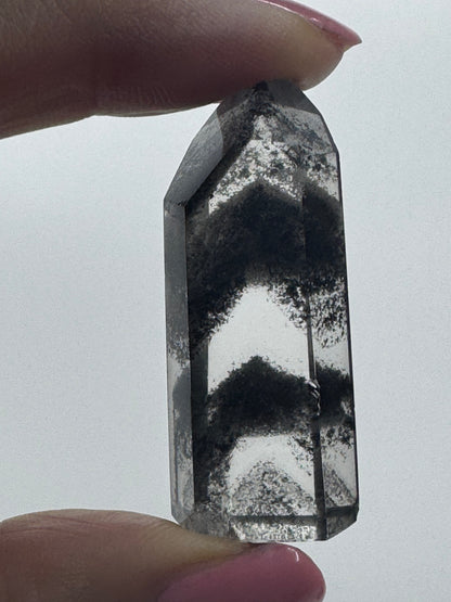 Seltener Phantom Bergkristall /Lemurian (sehr klar) 🖤 - 4.2cm Museumsqualität