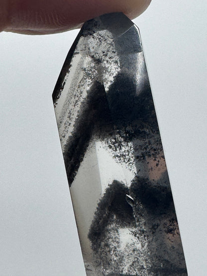Seltener Phantom Bergkristall /Lemurian (sehr klar) 🖤 - 4.2cm Museumsqualität