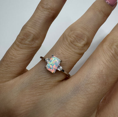 Bezaubernder Opal Ring 💍 925 Silber - Grösse 8/57