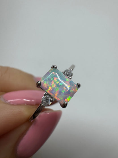 Bezaubernder Opal Ring 💍 925 Silber - Grösse 8/57