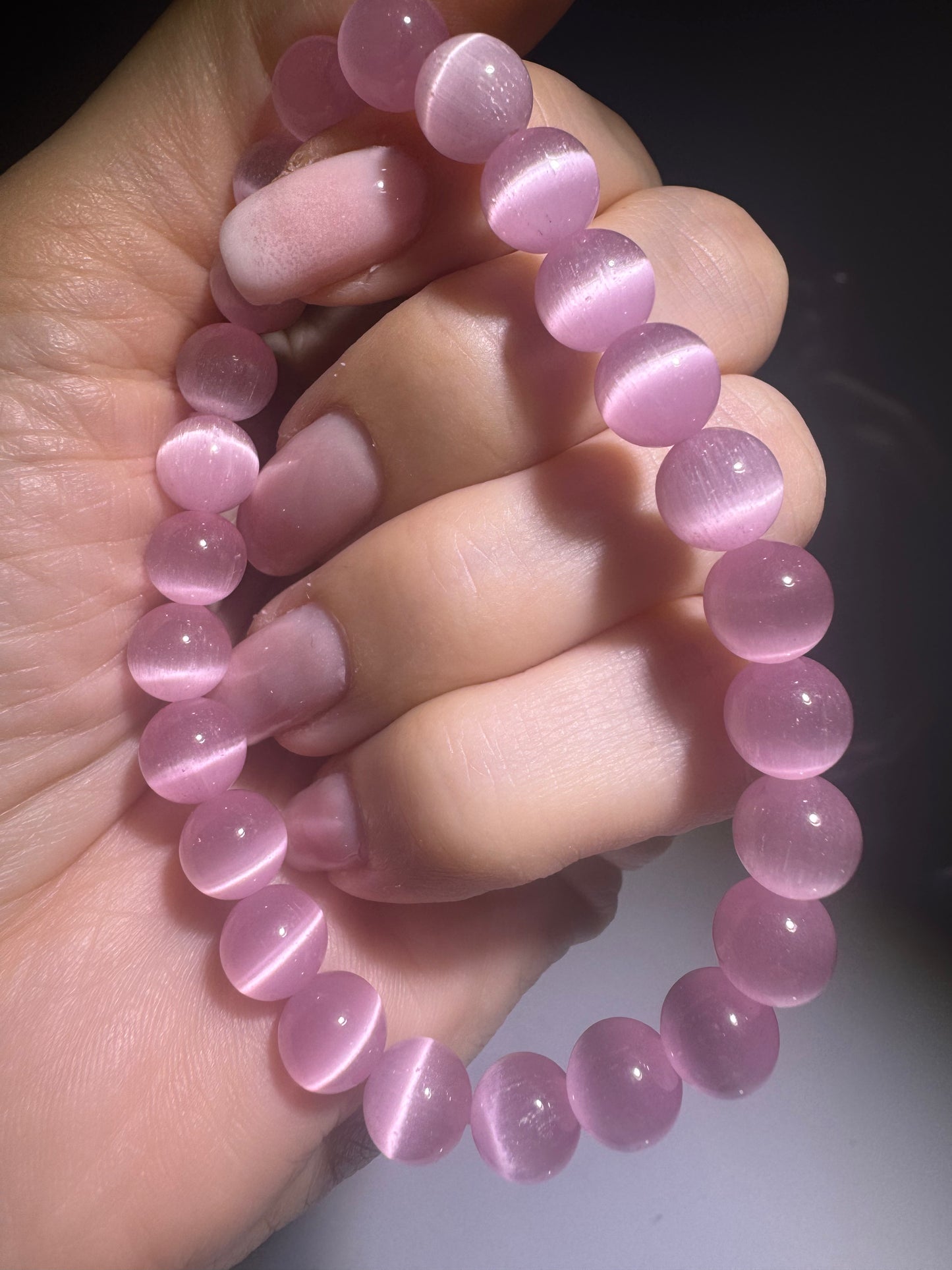 Pinker Opal – Armband aus 6 mm Perlen in zarter Premium-Qualität