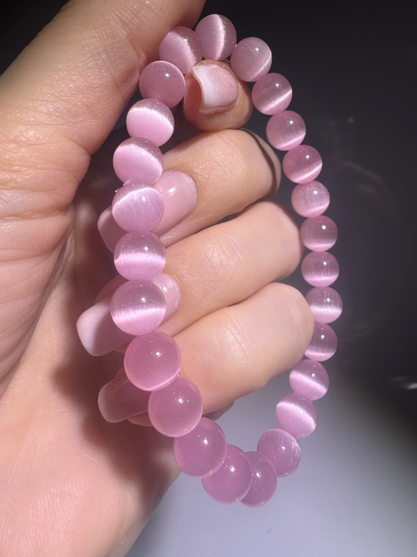 Pinker Opal – Armband aus 6 mm Perlen in zarter Premium-Qualität