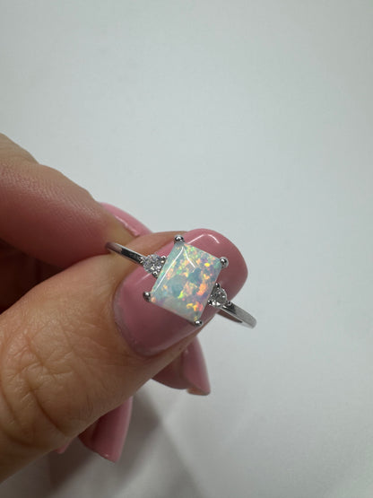 Bezaubernder Opal Ring 💍 925 Silber - Grösse 7/54