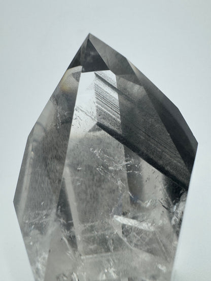 Schwarze rare Phantom Kristall Spitze / Lemurian (sehr klar) 🖤 - 8.5cm, 229g