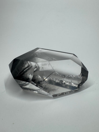 Schwarzer Phantom Kristall Freiform (Lemurian) 🖤 - 7.5cm, 126g Brasilien