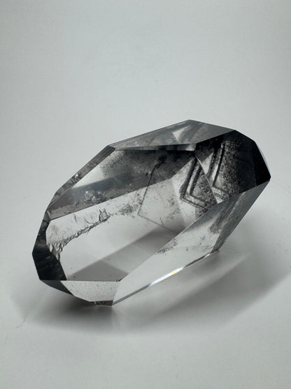 Schwarzer Phantom Kristall Freiform (Lemurian) 🖤 - 7.5cm, 126g Brasilien