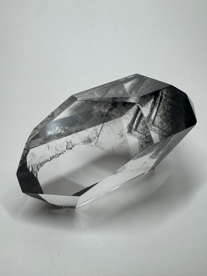 Schwarzer Phantom Kristall Freiform (Lemurian) 🖤 - 7.5cm, 126g Brasilien