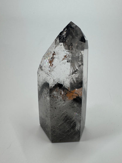 Schwarze Phantom Bergkristall (sehr klar) 🖤 - 8cm, 153g