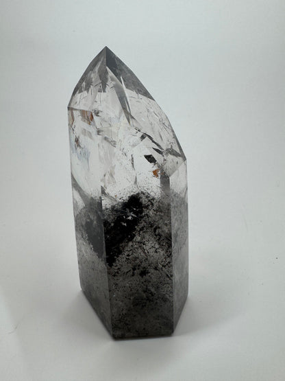 Schwarze Phantom Bergkristall (sehr klar) 🖤 - 8cm, 153g