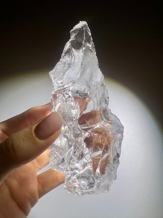 Azeztulite Kristall ultraklar 13 cm, 277g - Premiumqualität