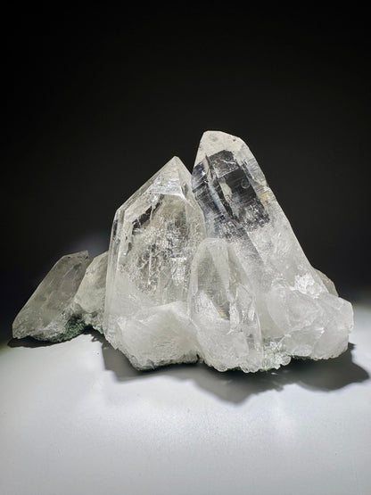 Himalaya Quarz 💎 Kristall mit Chlorit Einschlüssen aus Nepal – 1,43 kg – 18 x 13 x 11,5 cm