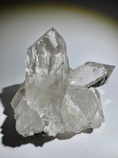 Himalaya Quarz 💎 Kristall mit Chlorit Einschlüssen aus Nepal – 1,43 kg – 18 x 13 x 11,5 cm